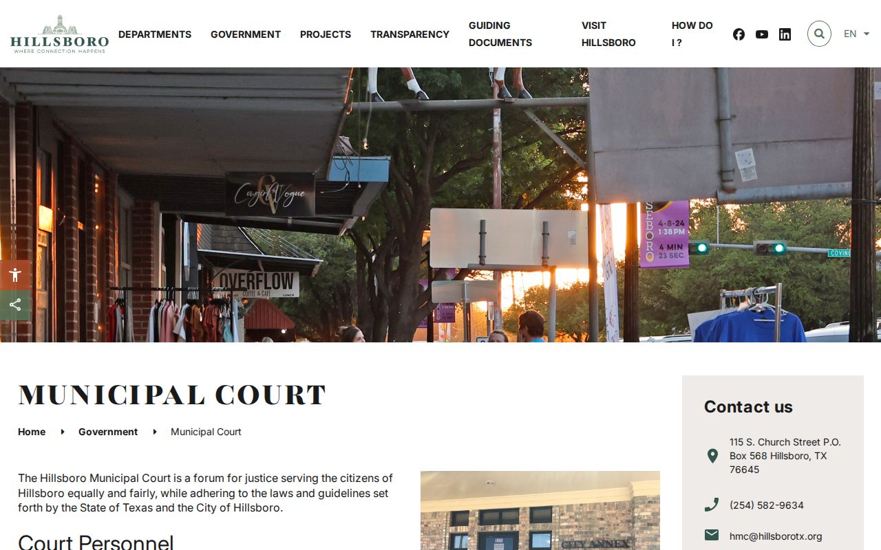 Hill County court dates published by Hillsboro Municipal Court