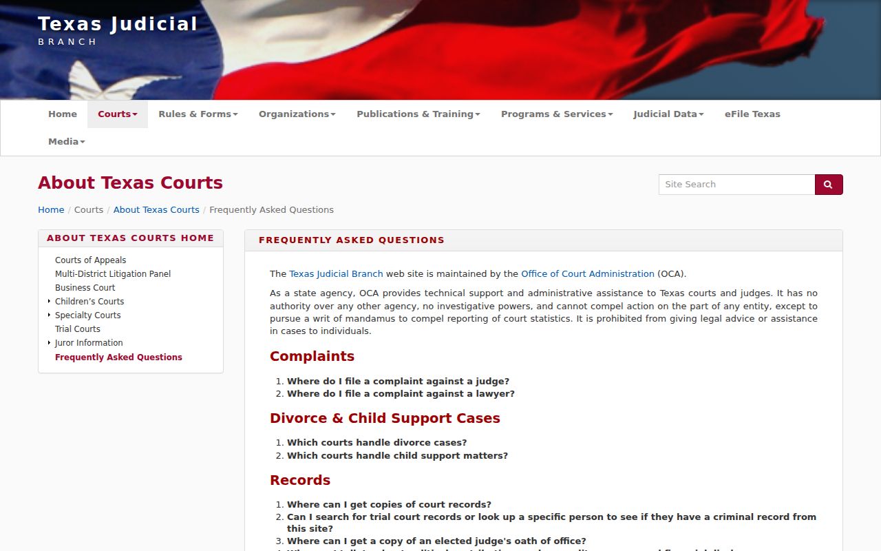Hill County court docket local clerk custody guidance
